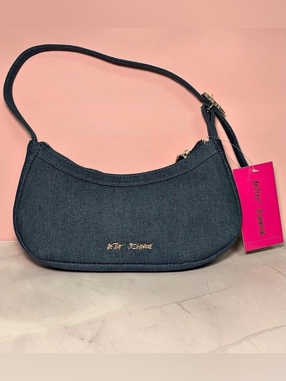 Betsey Johnson Denim Shoulder Bag NWT